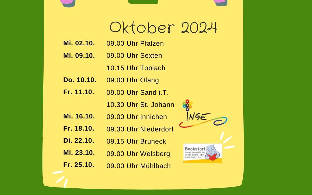 Bookstart in der Bibliothek Oktober 2024